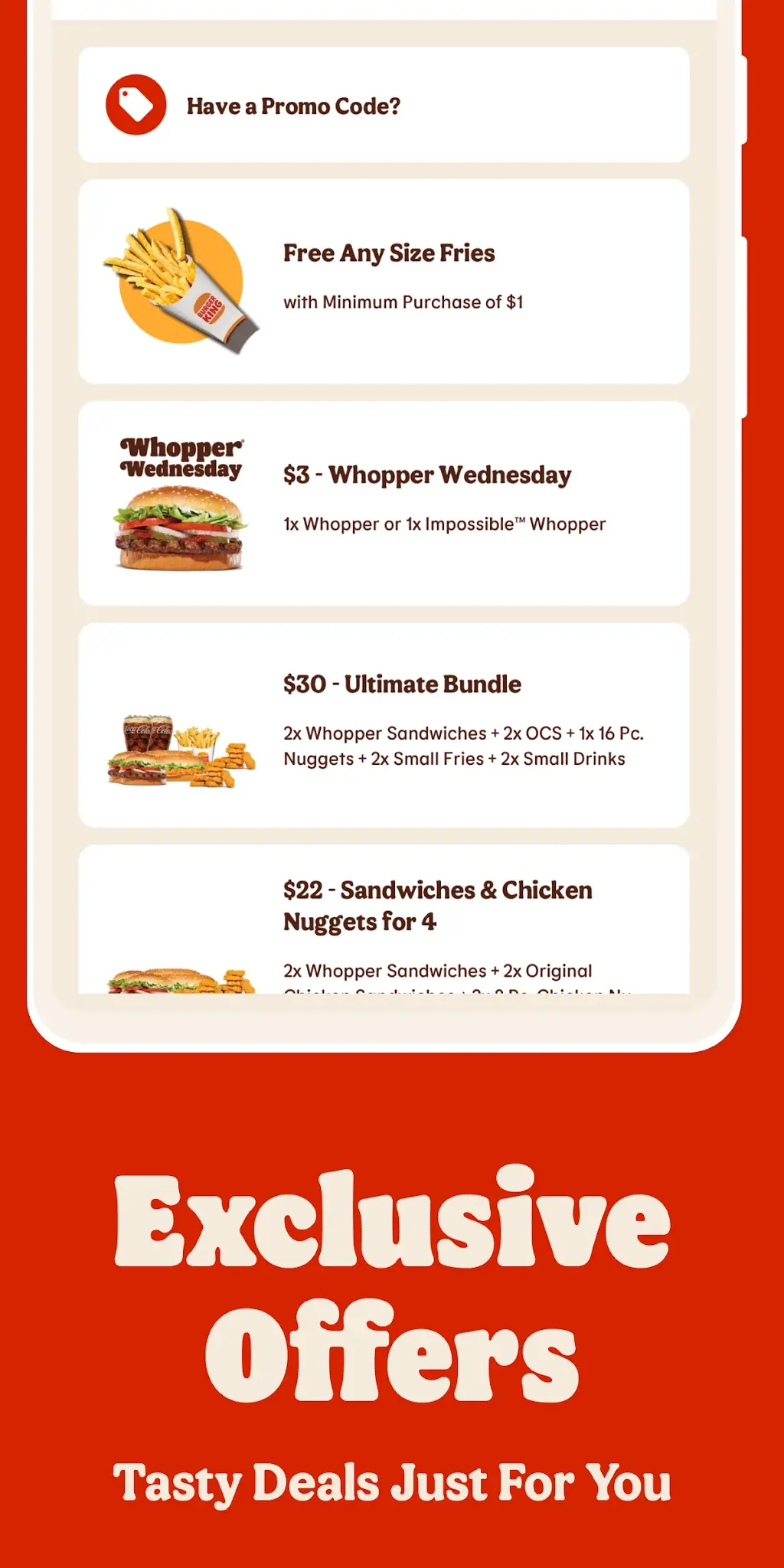Captură de ecran BURGER KING App 3