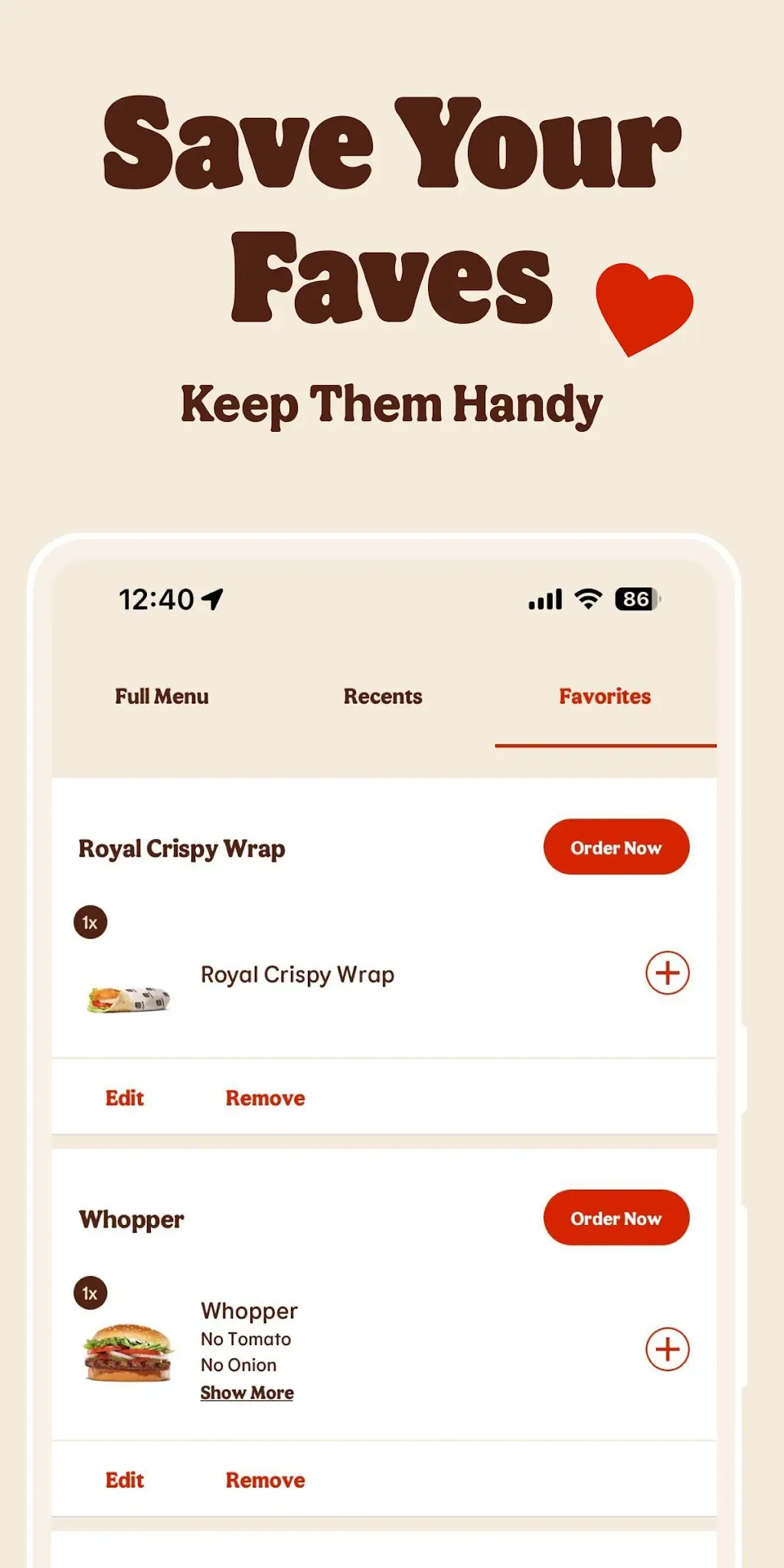 Captură de ecran BURGER KING App 5
