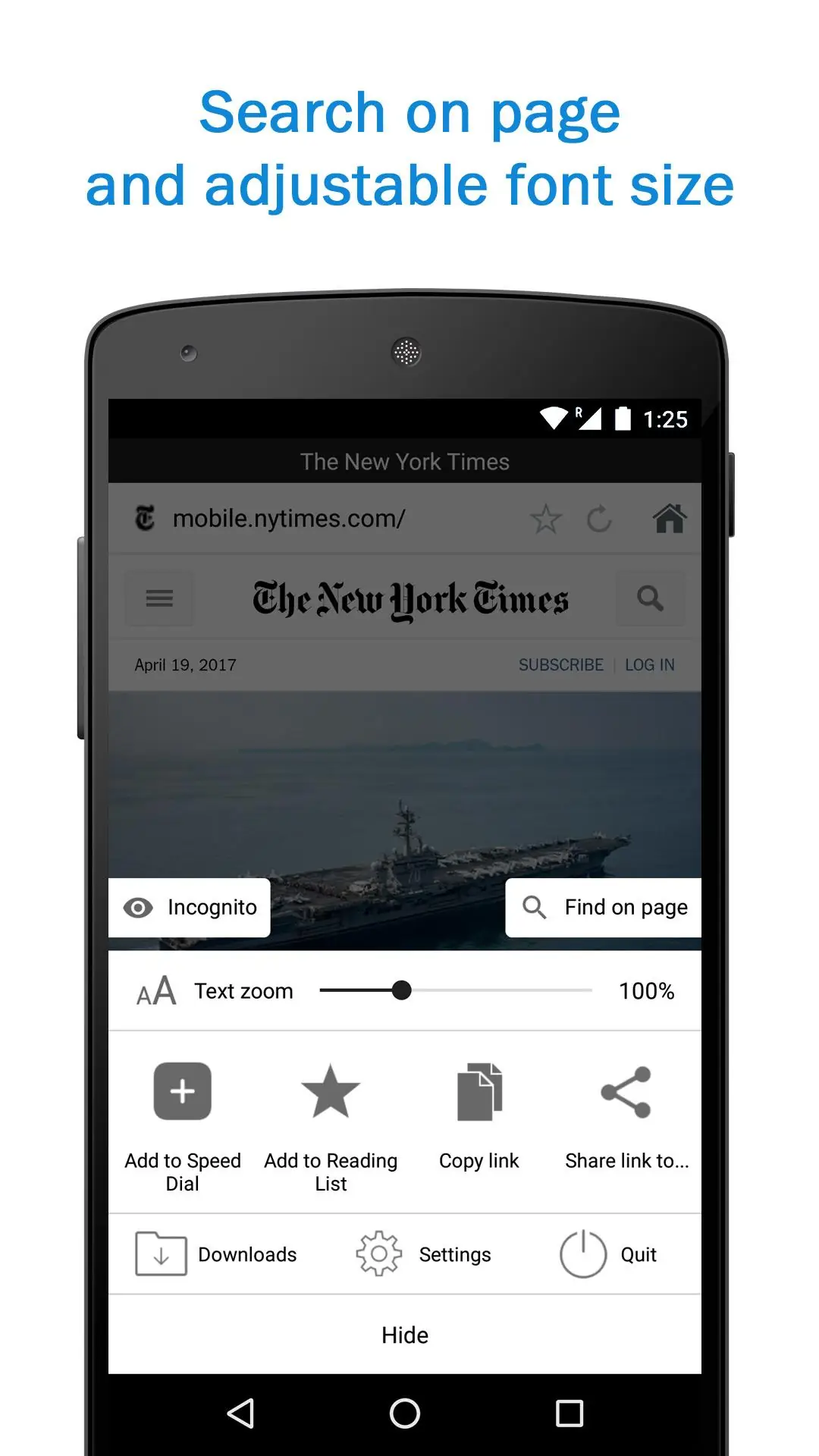Screenshot Smart Search & Web Browser 2