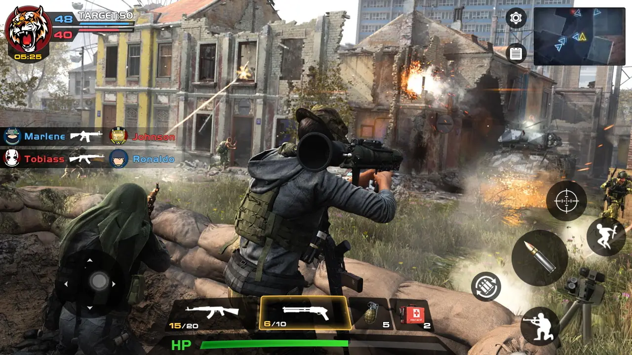 ภาพหน้าจอ Critical Action:Gun Strike Ops 6