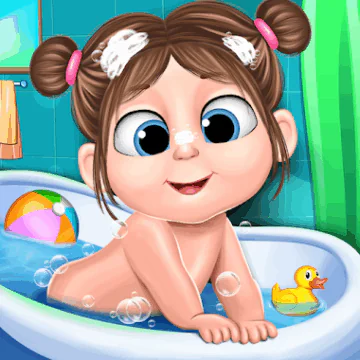 Daughter Jini Babysitter care Icon