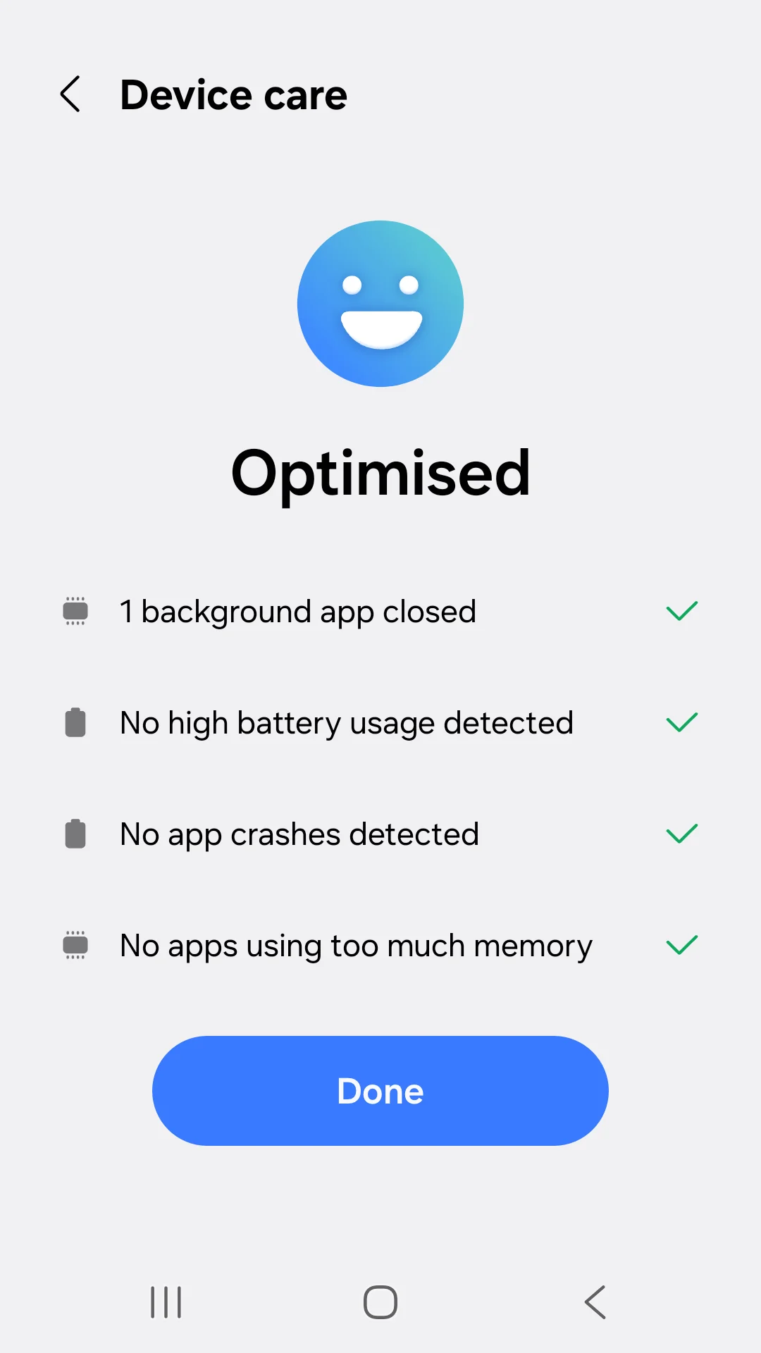 Screenshot Device Care 2