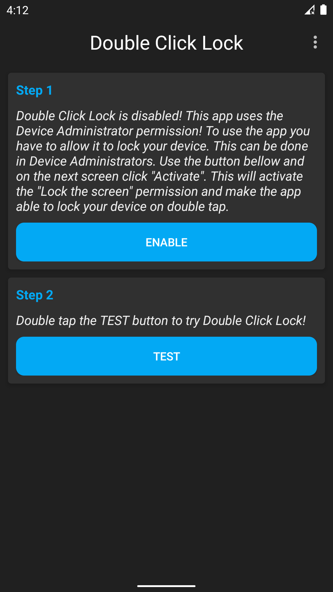 Ảnh chụp màn hình Double Click Lock 3