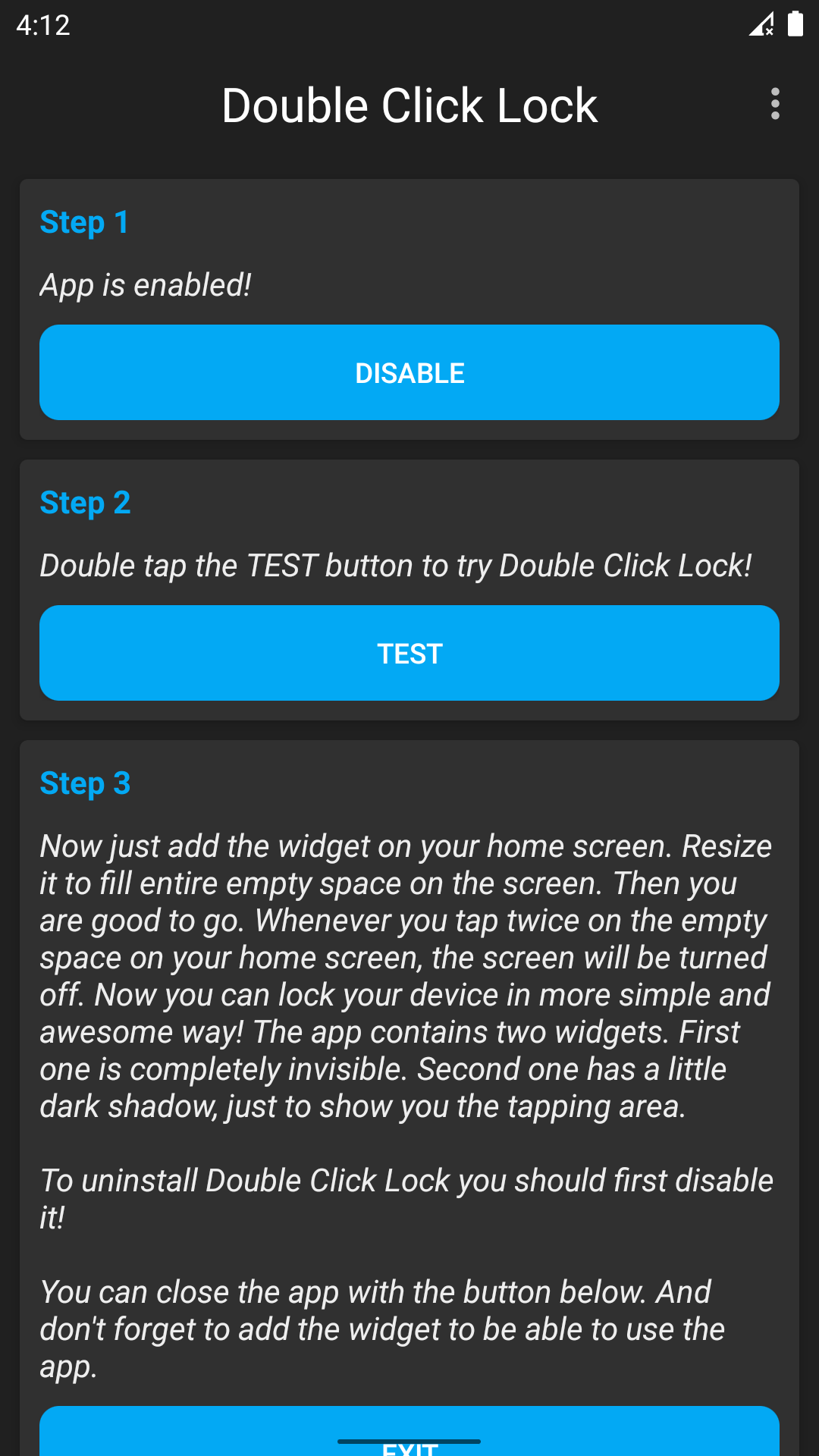 Ảnh chụp màn hình Double Click Lock 8