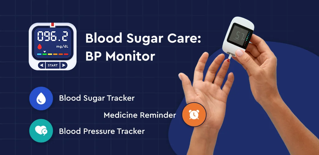 Blood Sugar Care: BP Monitor App Titelbild für Android