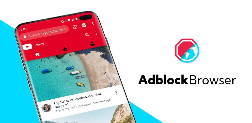 Быстрый Adblock Browser приложение обложка для Android