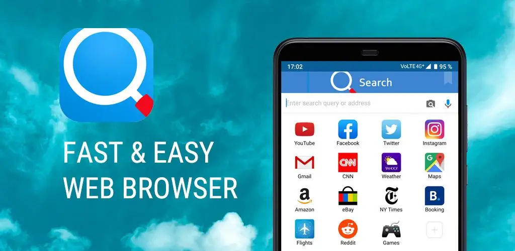 Smart Search & Web Browser अनुप्रयोग Android के लिए कवर आर्ट