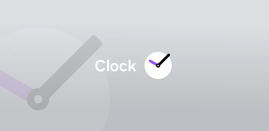 Clock приложение обложка для Android