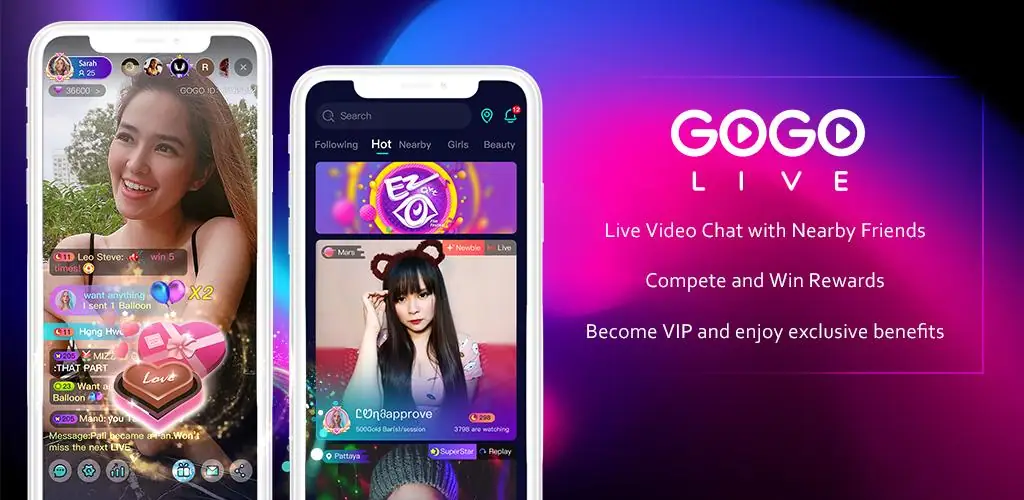 GOGO LIVE приложение корица за Android