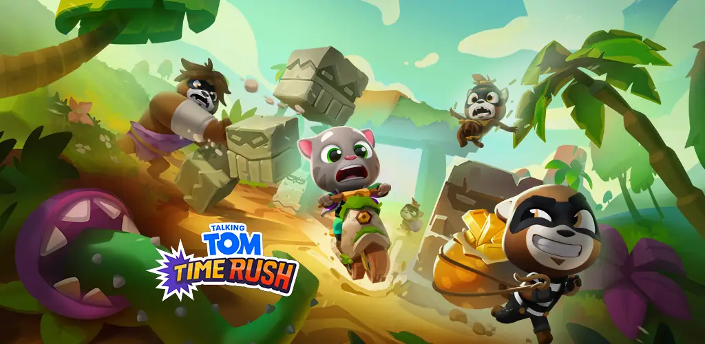 Говорящий Том: гонка на время игра обложка для Android