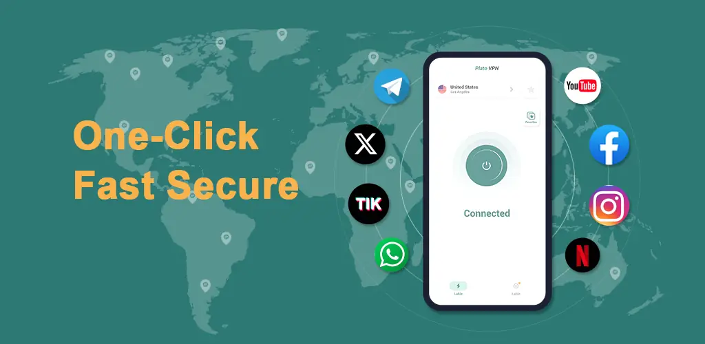 PlatoVPN: Super VPN Fast Proxy अनुप्रयोग Android के लिए कवर आर्ट