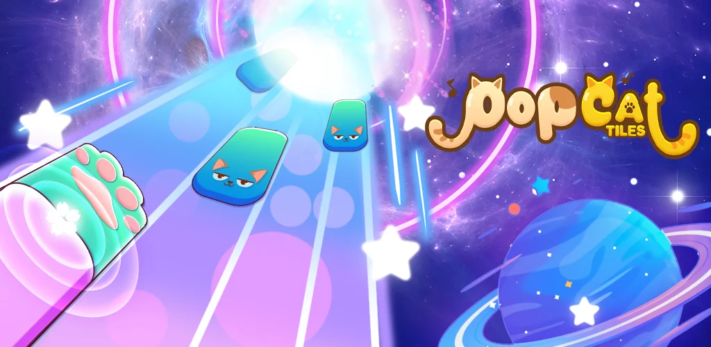 PopCat Tiles: Piano & Music игра корица за Android