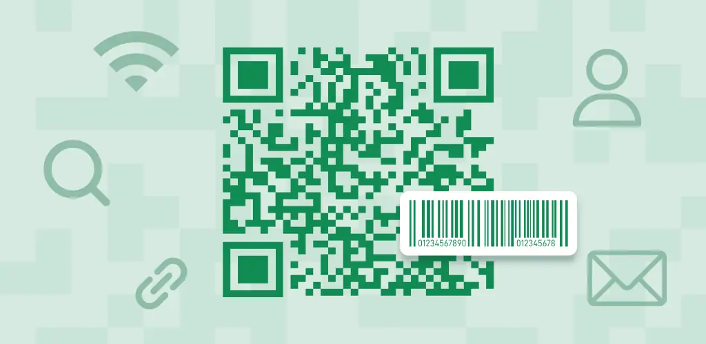 QR & Barcode Scanner Launcher برنامج غلاف فني للأندرويد