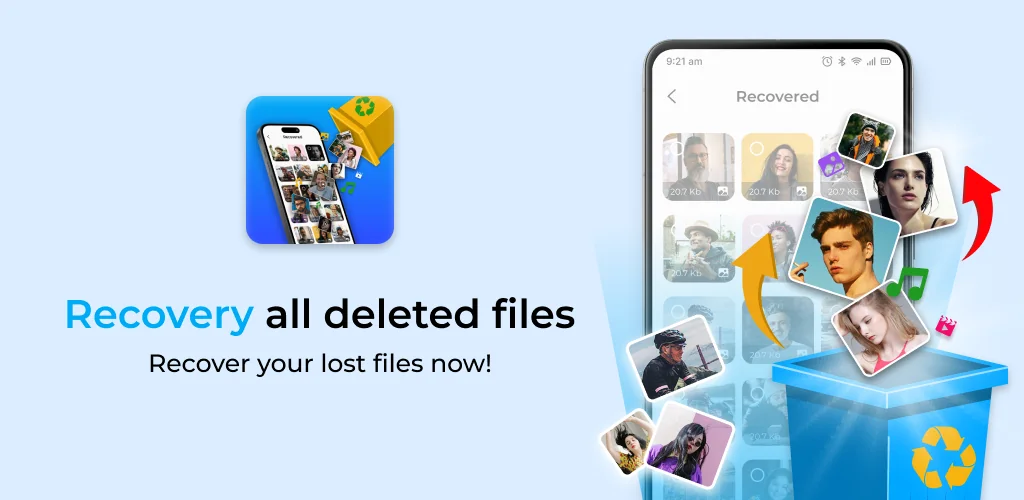 Recover Deleted Files Photo app cover art for Android