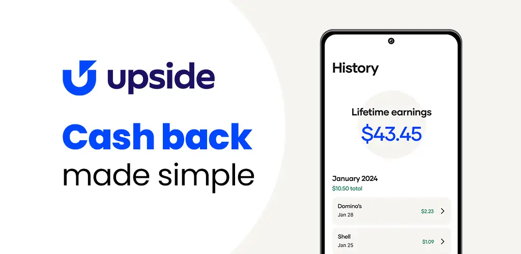 Upside: Gas & Food Cash Back додаток обкладинка для Android