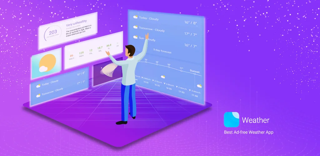 Weather - By Xiaomi अनुप्रयोग Android के लिए कवर आर्ट