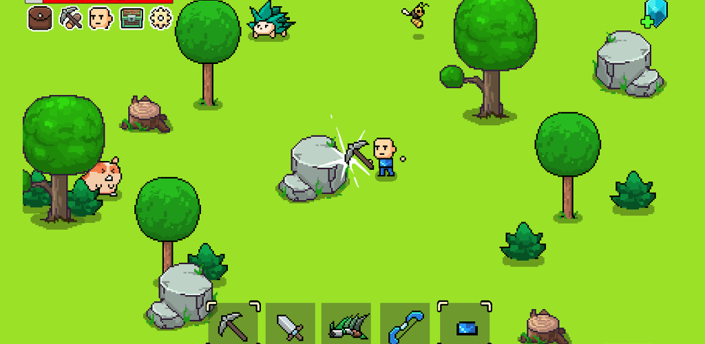 Whatcraft元氣戰士2d pixel survival 游戏 Android 封面艺术
