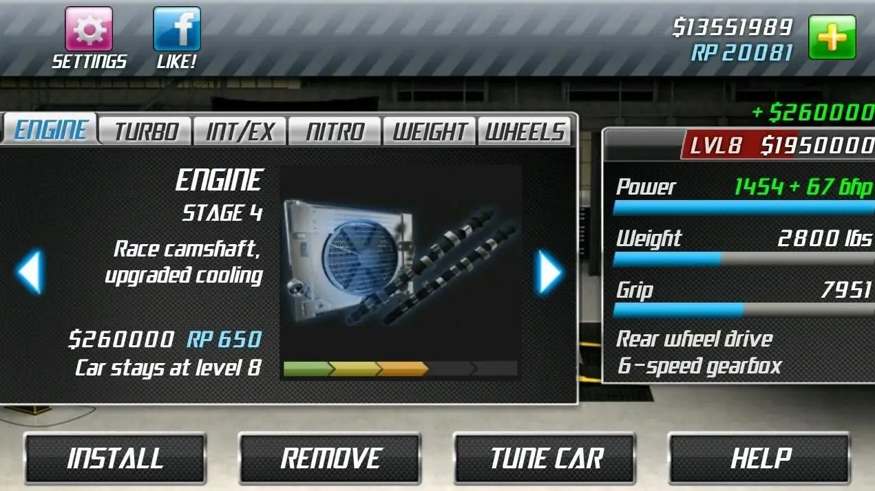 Capture d'écran Drag Racing 3