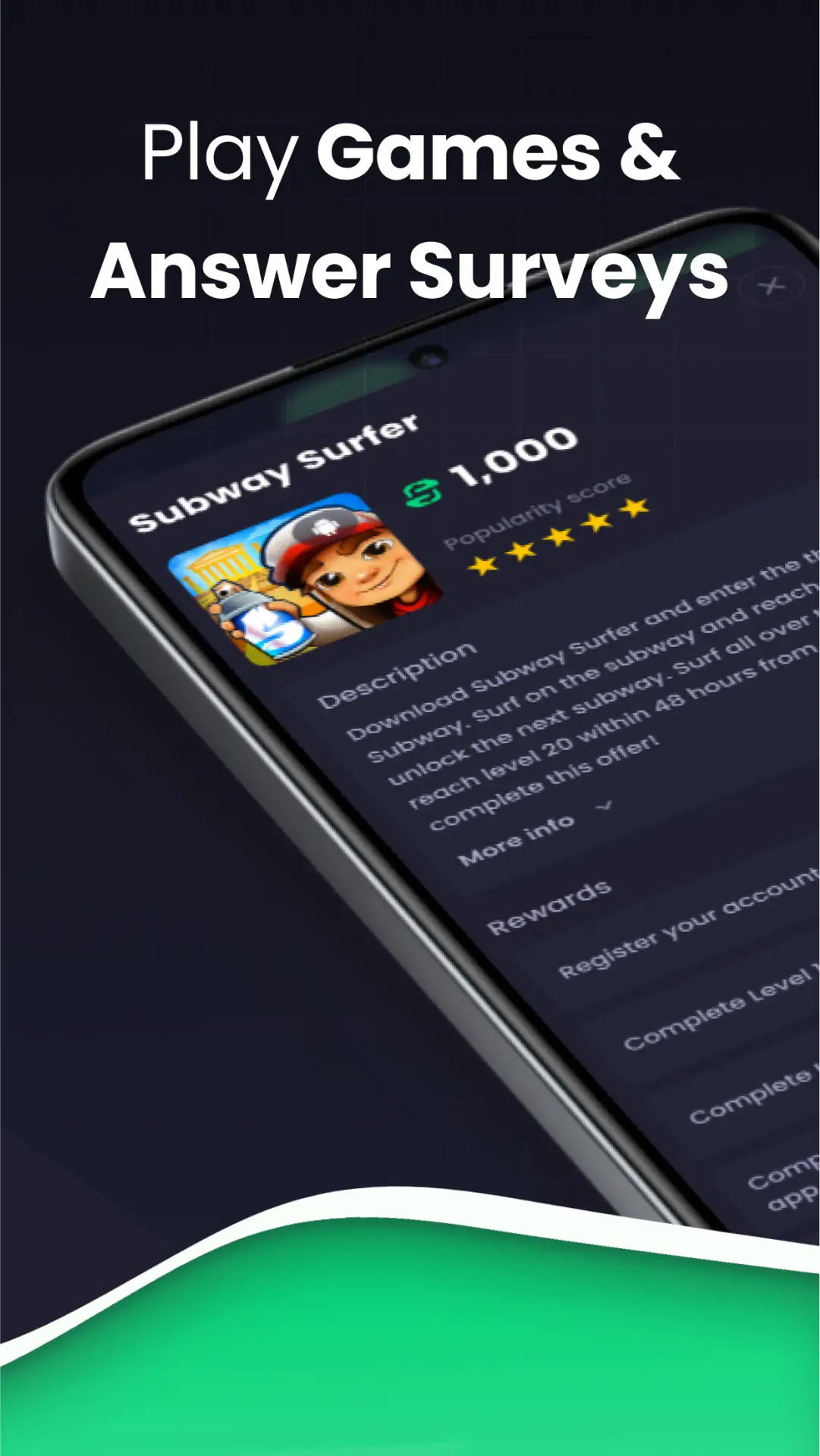 Captura de tela Freecash: Earn Money & Rewards 4