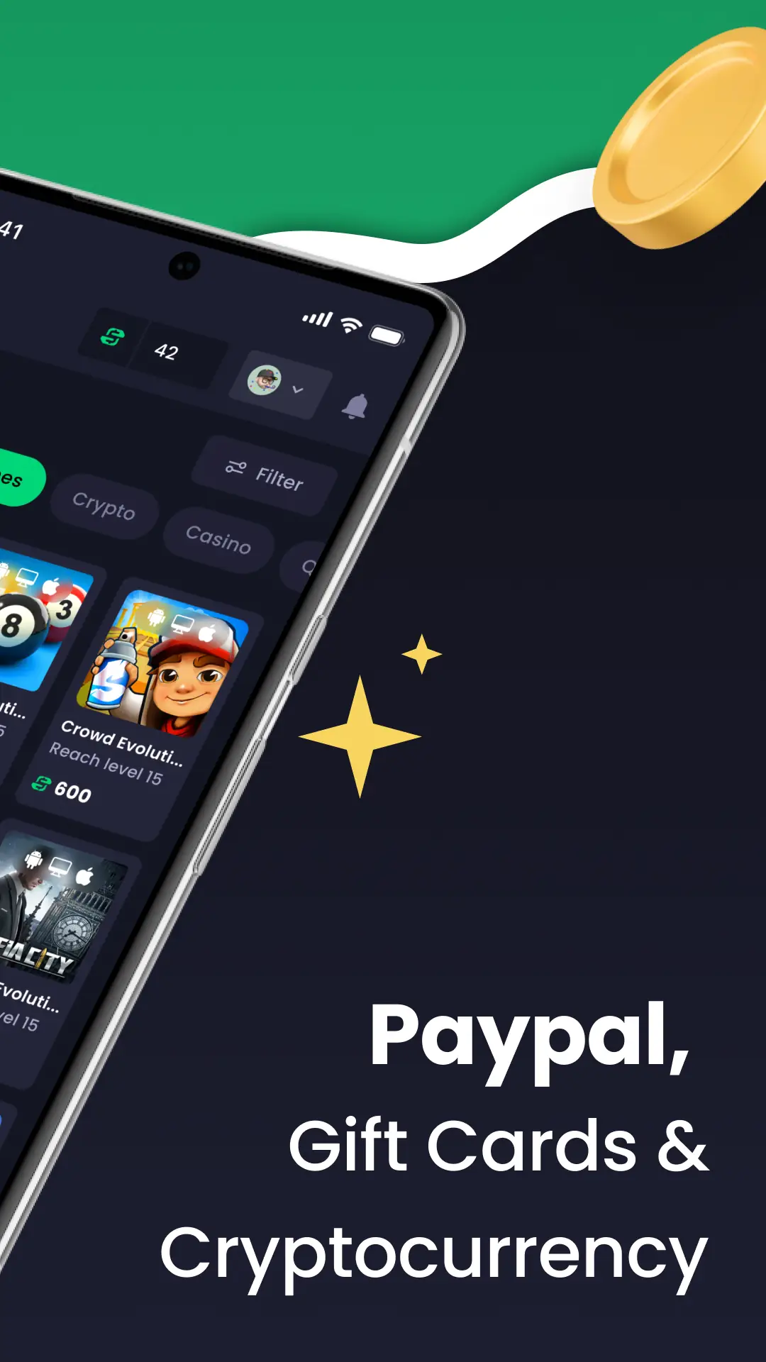 Captura de tela Freecash: Earn Money & Rewards 8