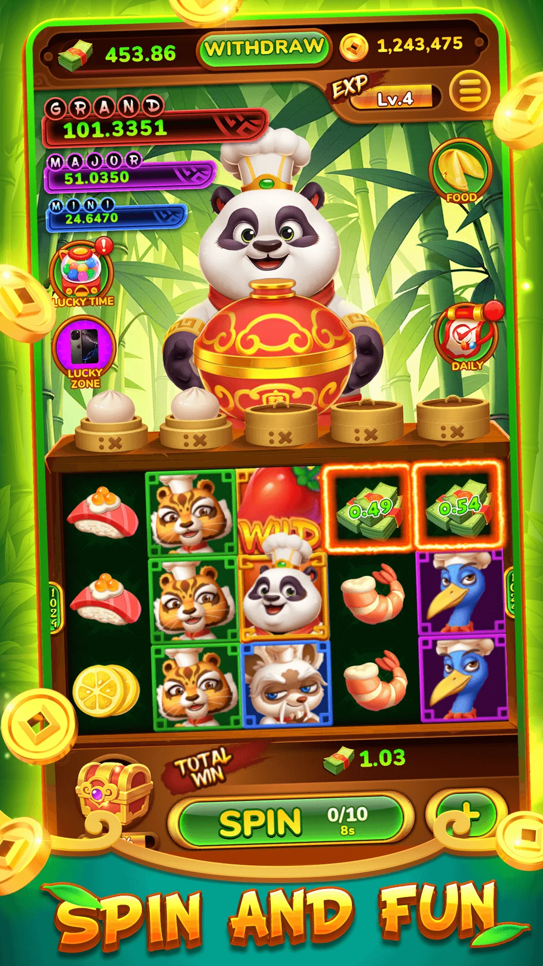 ภาพหน้าจอ Frenzy Spin - Happy Jackpot 1