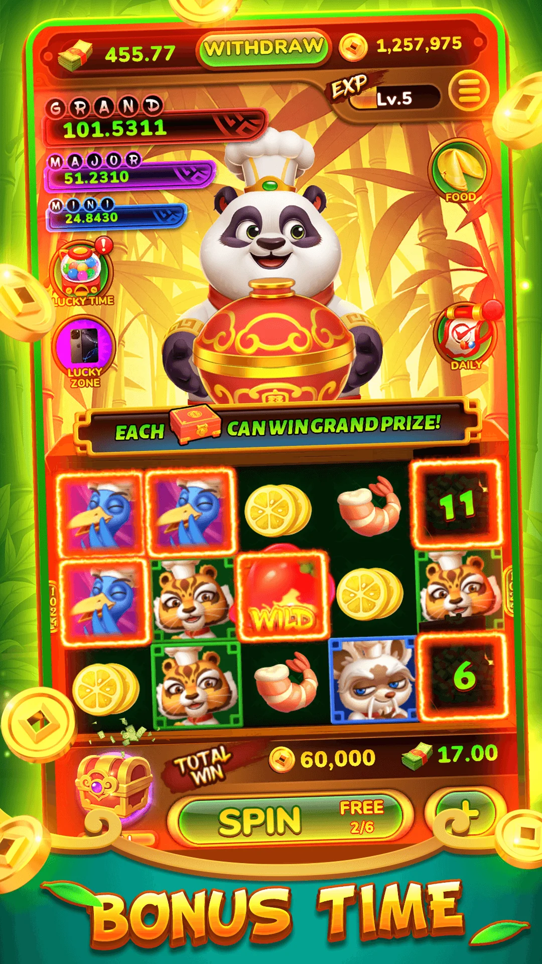 ภาพหน้าจอ Frenzy Spin - Happy Jackpot 2