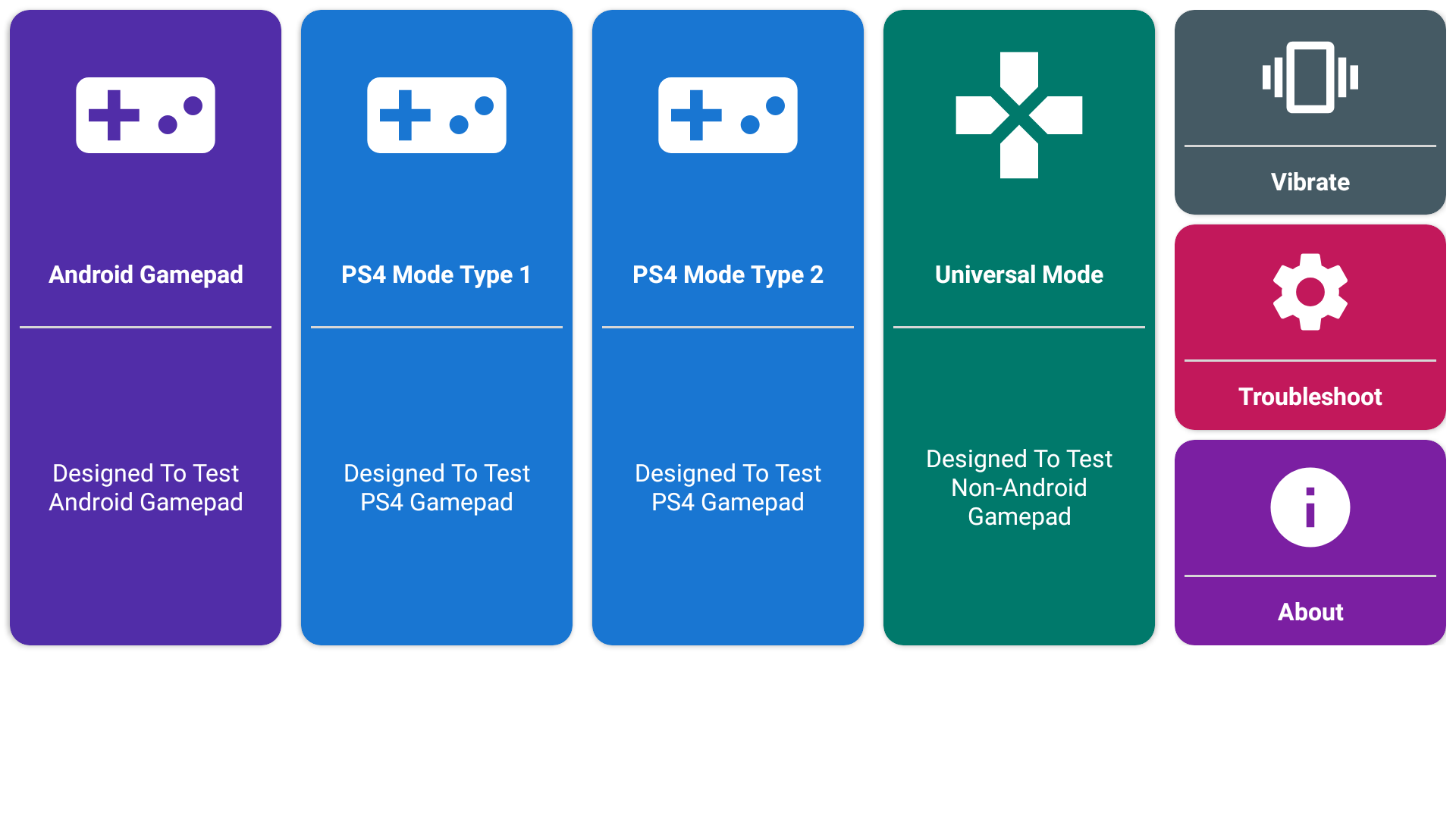Screenshot Gamepad Tester 1