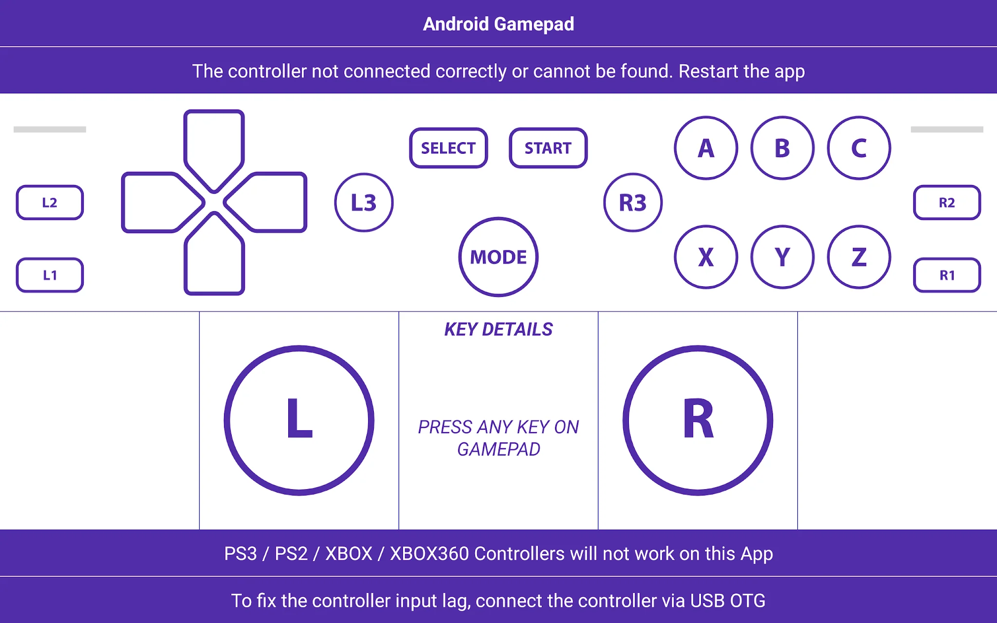 Screenshot Gamepad Tester 5