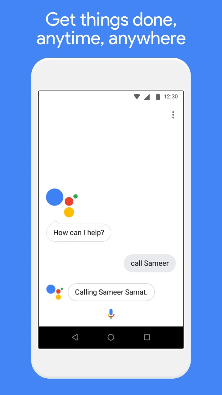 Снимка на екрана Google Assistant Go 1