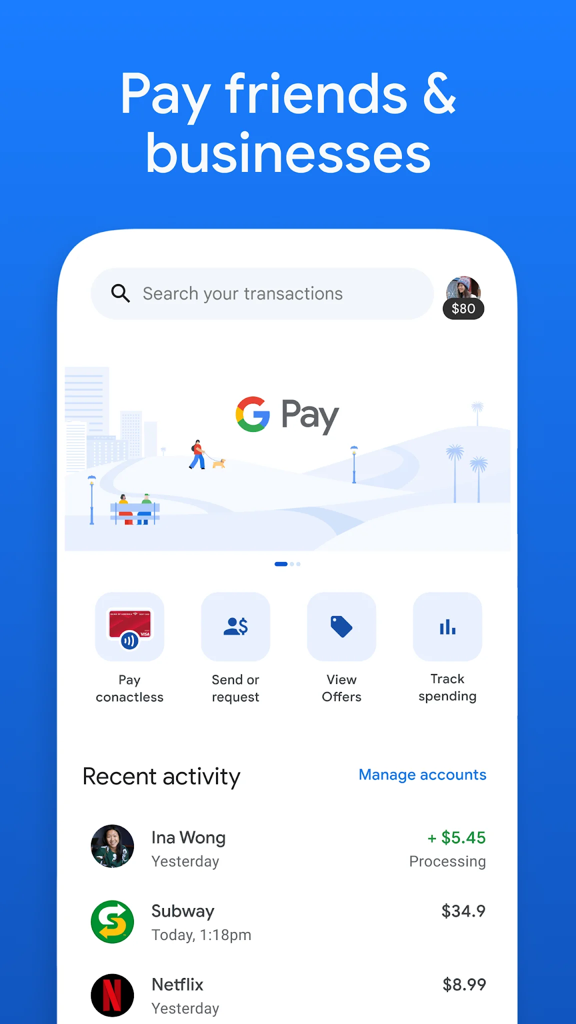 Скриншот Google Pay: Save and Pay 1