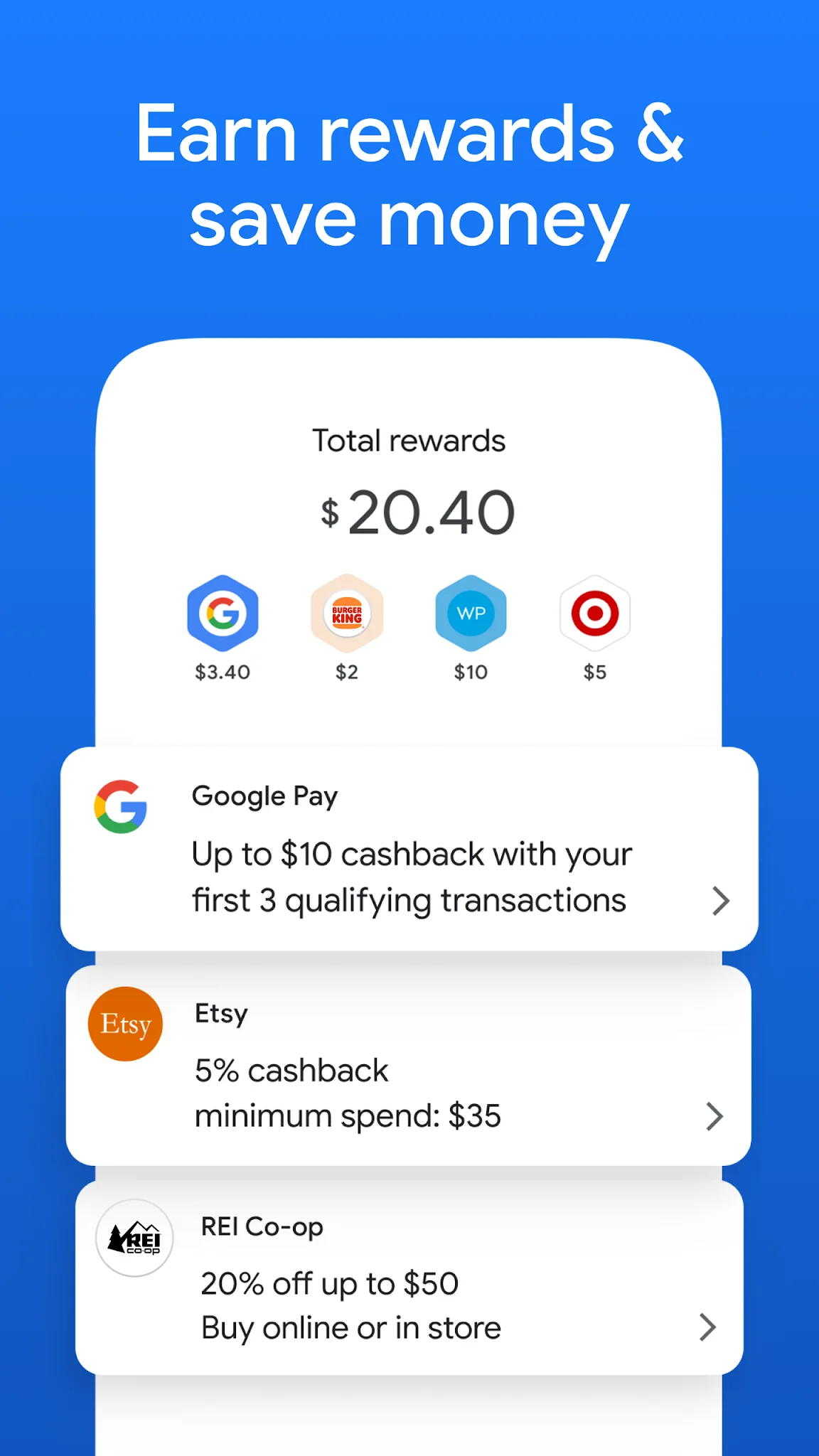 Скриншот Google Pay: Save and Pay 2