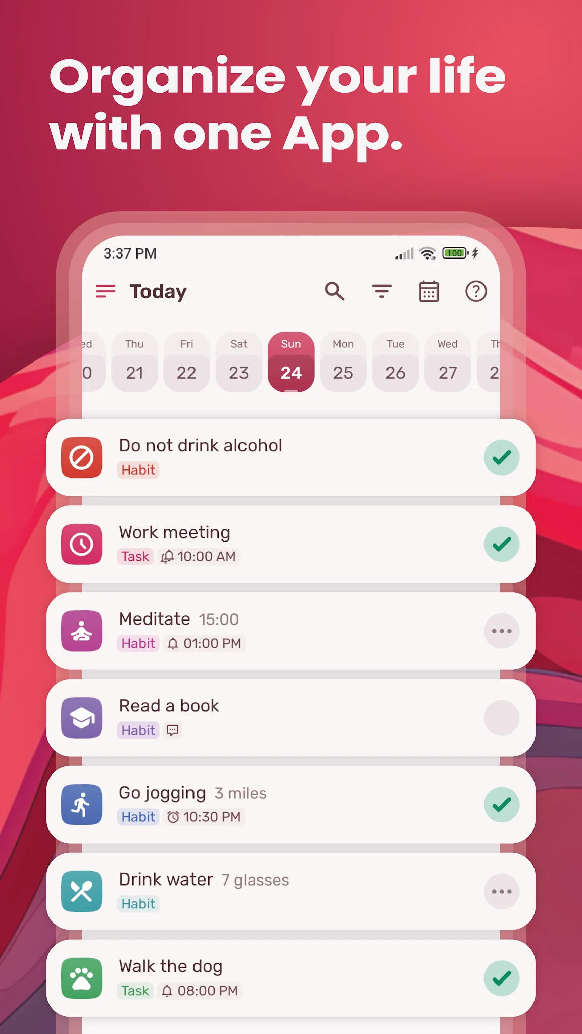 Скриншот HabitNow 1