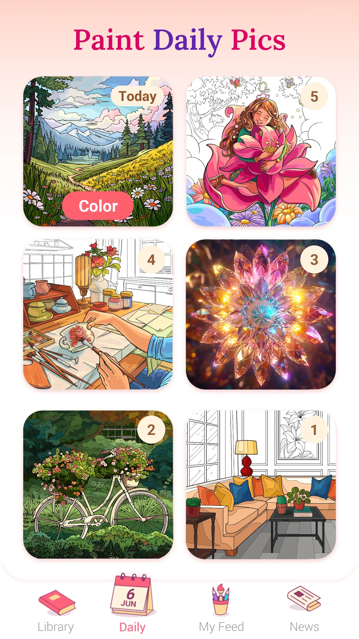 Screenshot Happy Color संख्या से रंग भरें 7