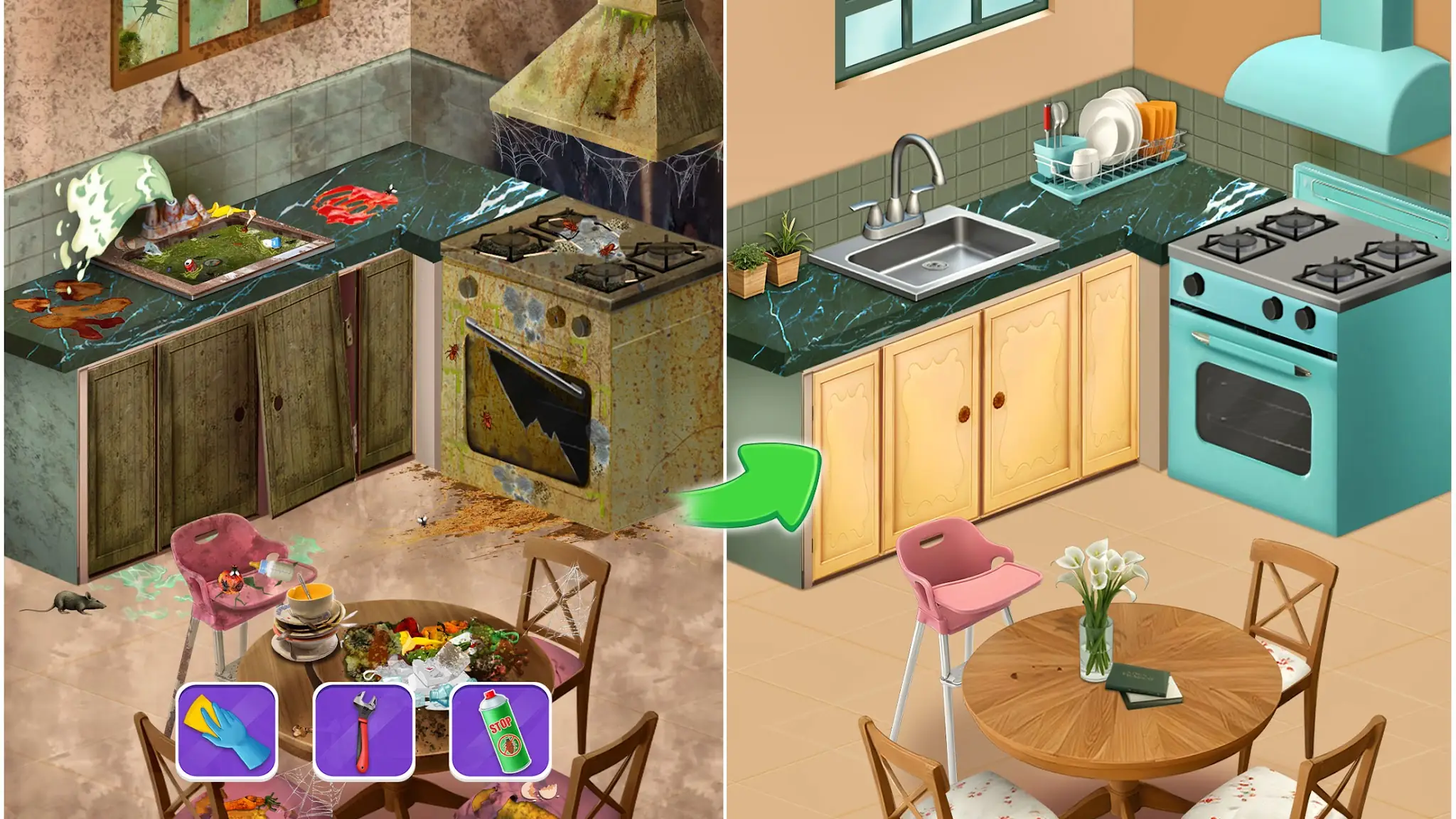 لقطة شاشة Home Makeover: ASMR Game %د
