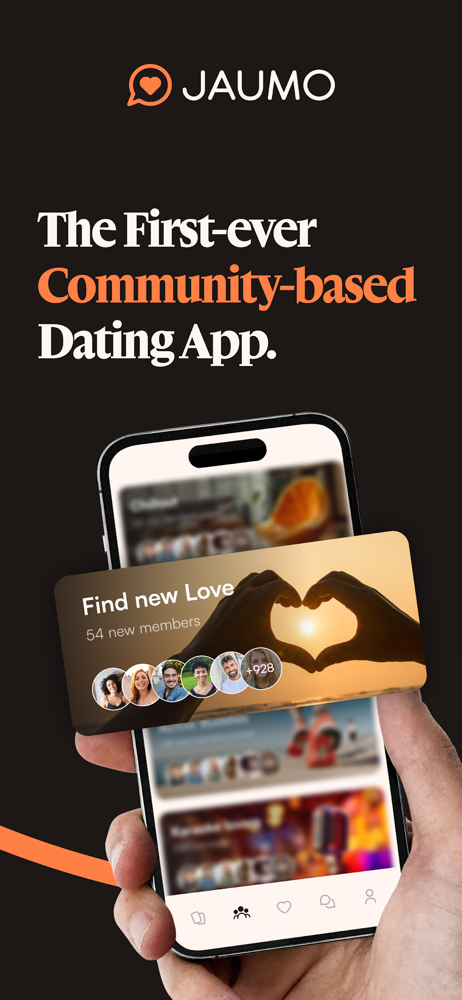 Zrzut ekranu JAUMO Dating: Czatuj i flirtuj 1