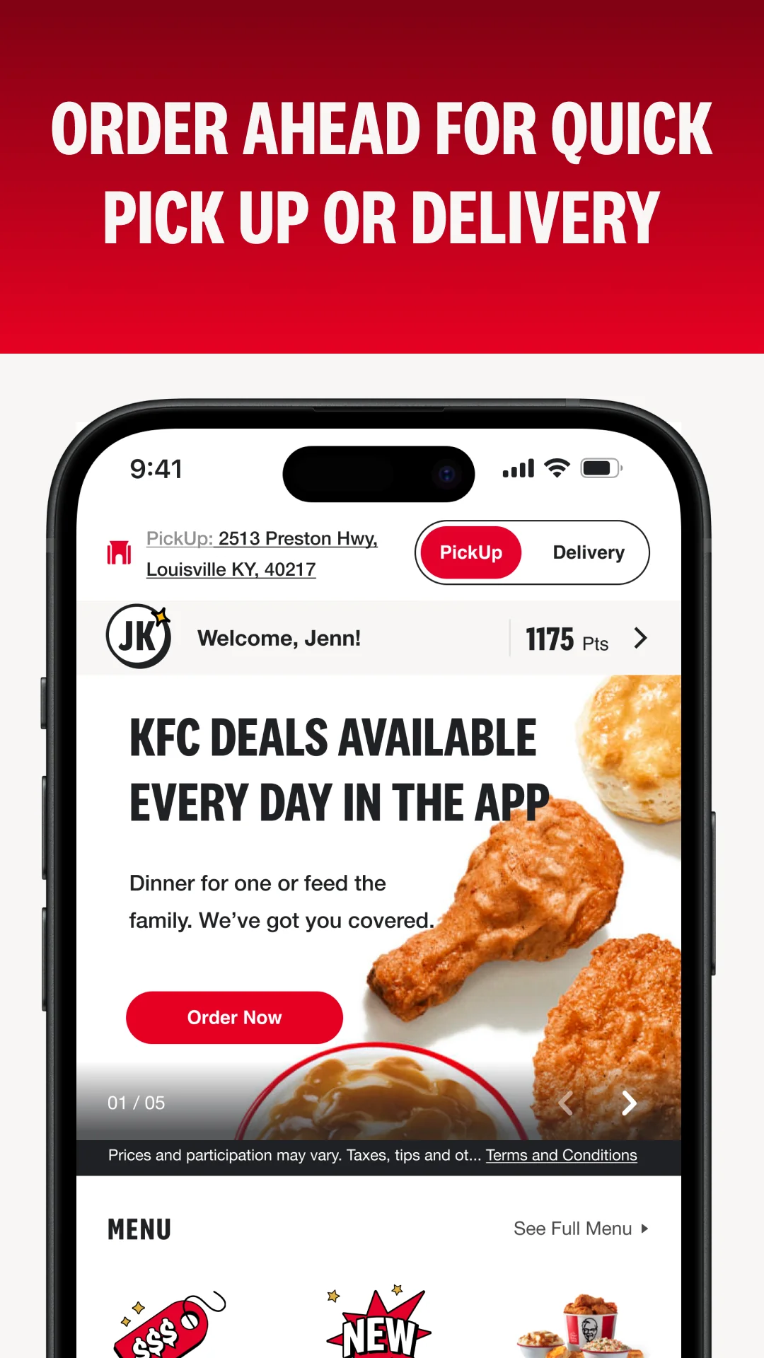 Скриншот KFC US - Ordering App 3