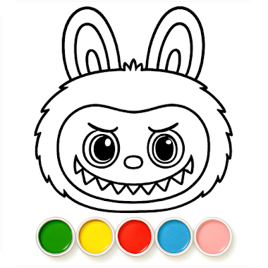 Labubu Coloring Games for Kids Иконка
