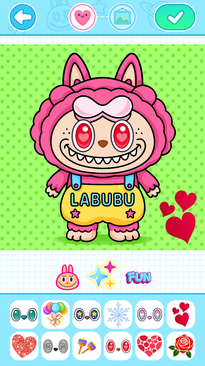 Скриншот Labubu Coloring Games for Kids 1