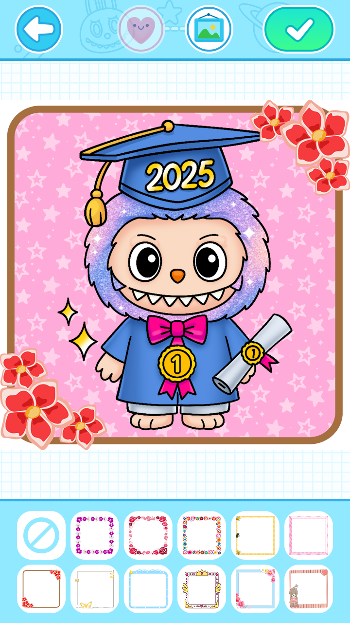 Скриншот Labubu Coloring Games for Kids 3