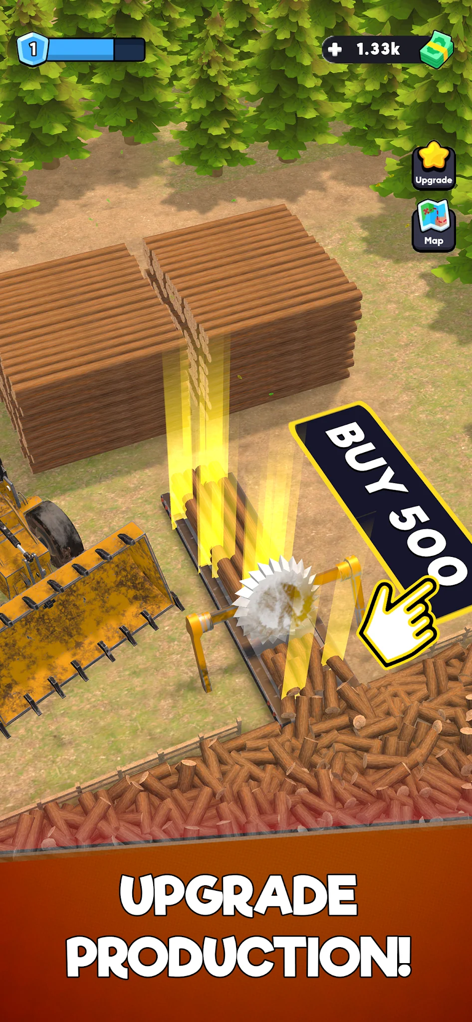 Ảnh chụp màn hình Idle Lumber Chopper Empire Inc 3