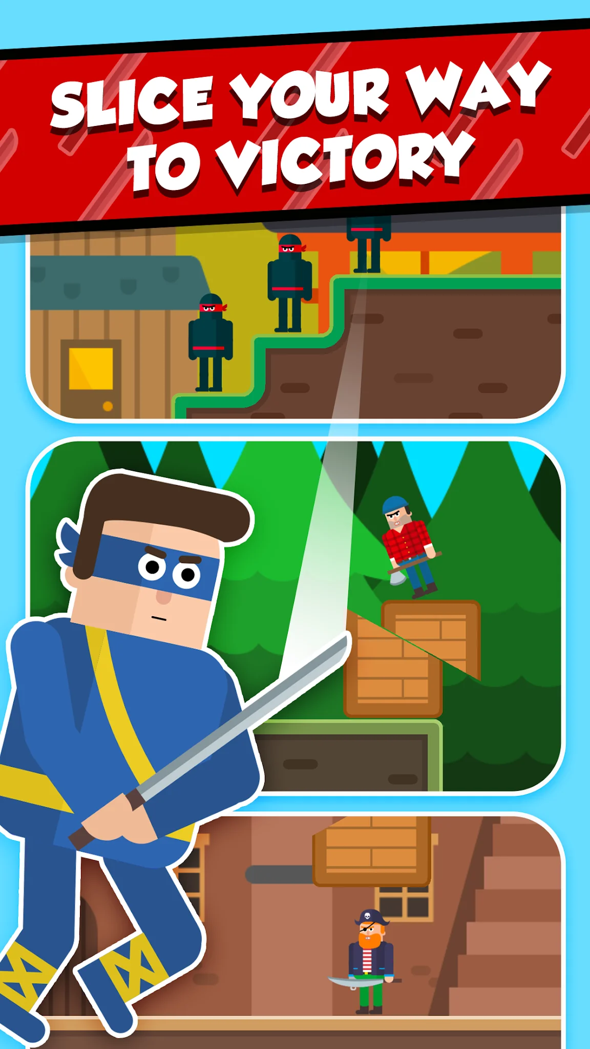 Snímek obrazovky Mr Ninja - Slicey Puzzles 4