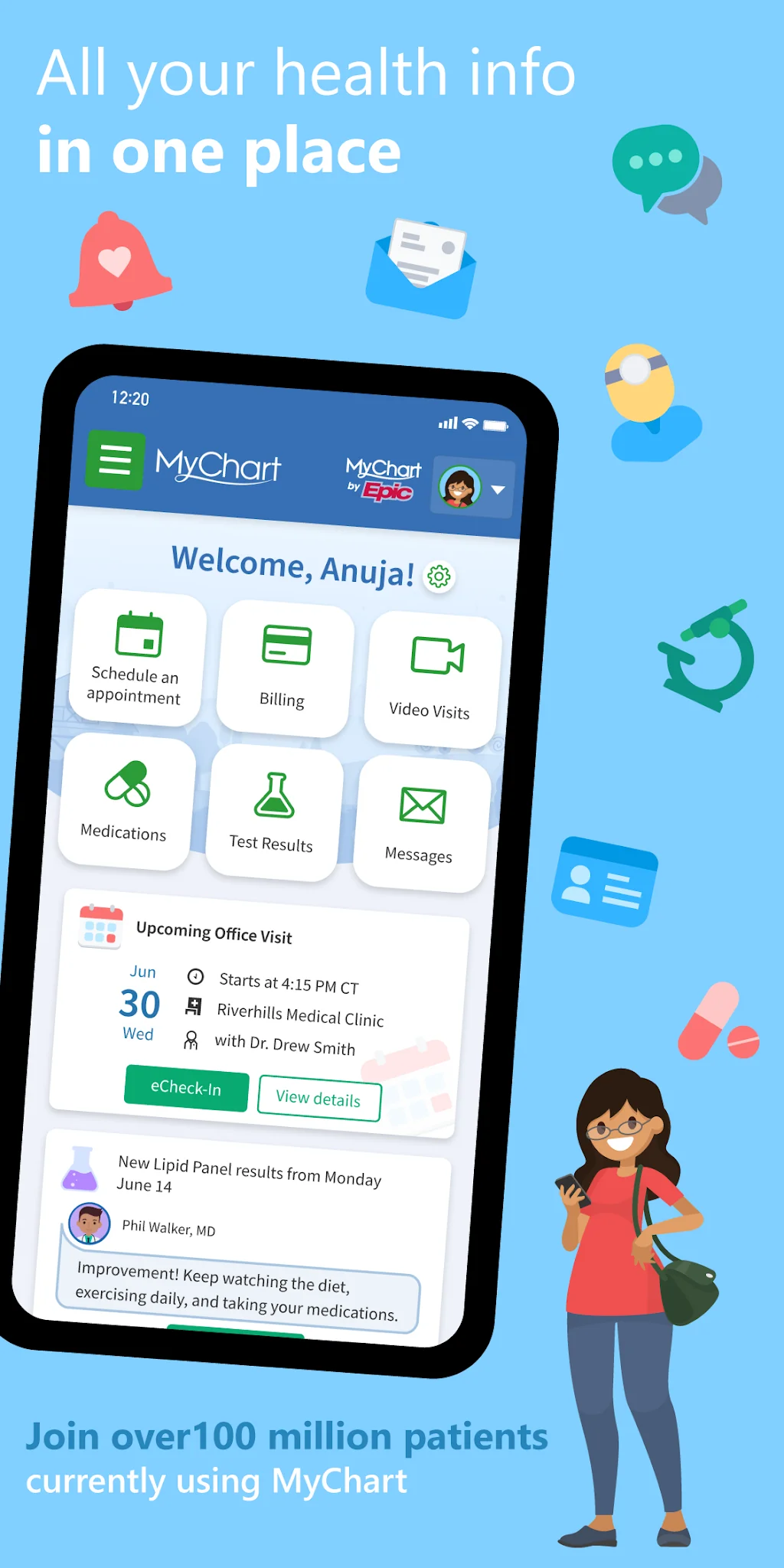 Captură de ecran MyChart 1