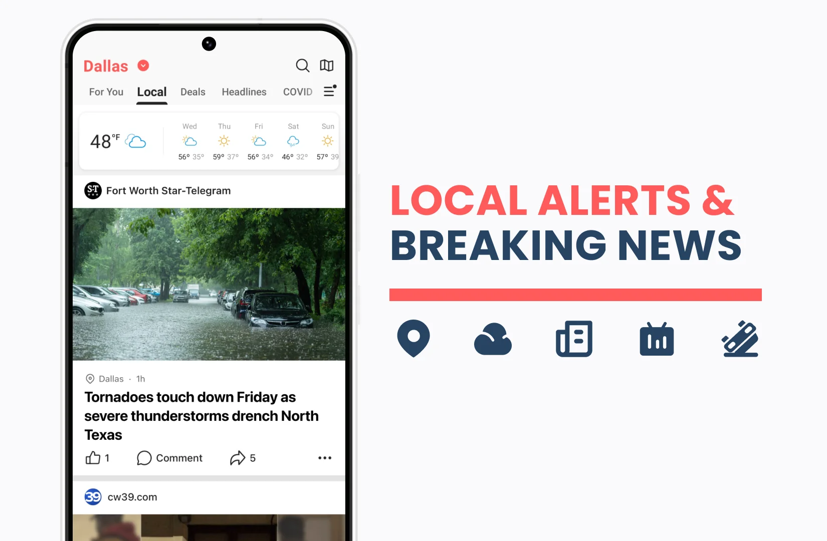 Снимка на екрана NewsBreak 1