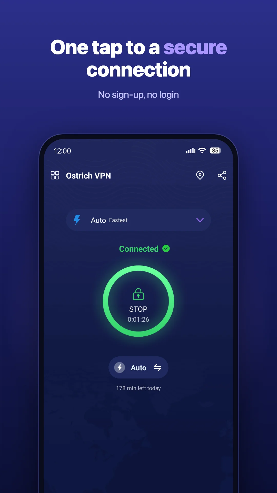 لقطة شاشة 1 لـ Ostrich VPN