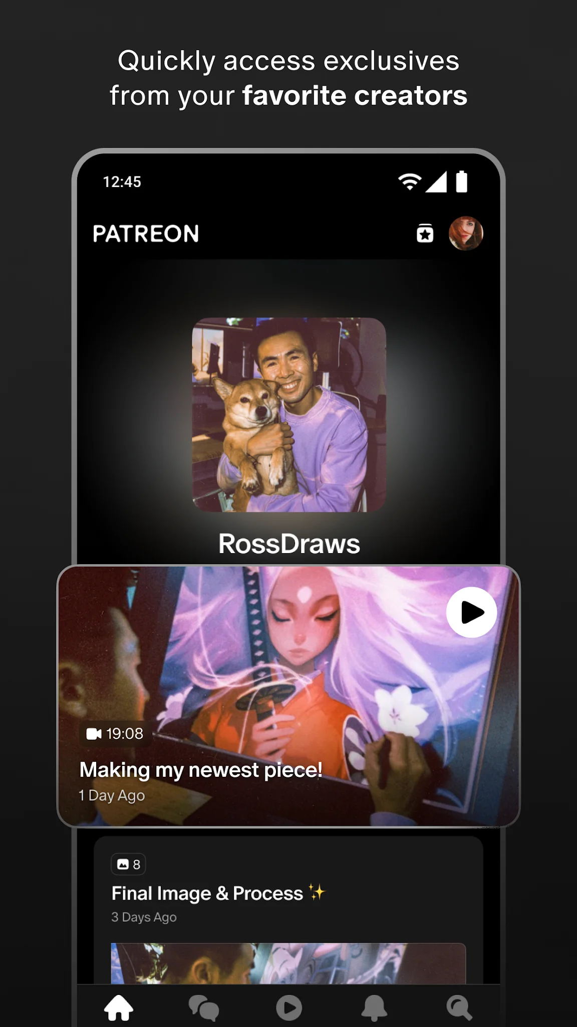 Captură de ecran Patreon 1