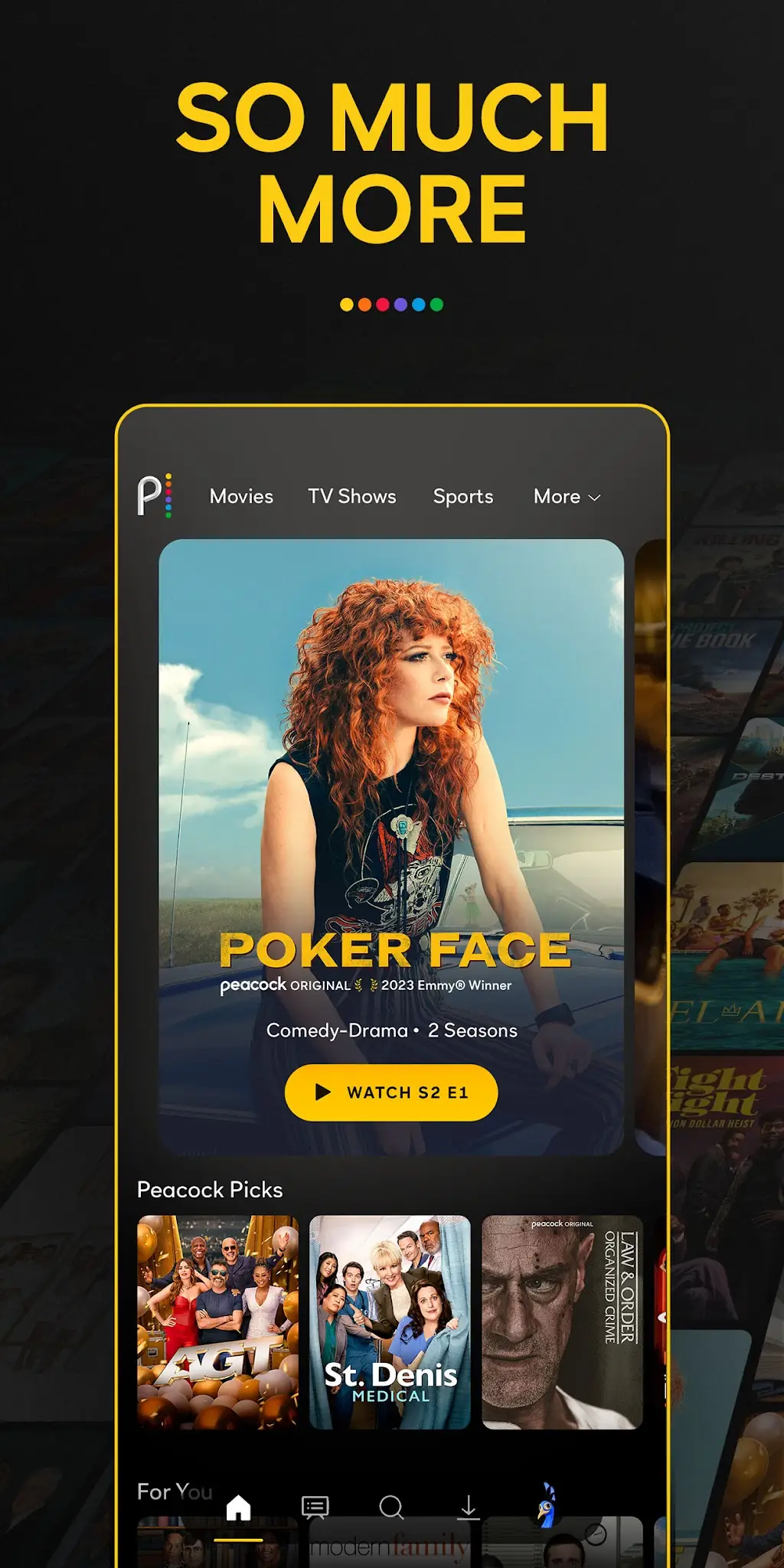 Скріншот Peacock TV 1