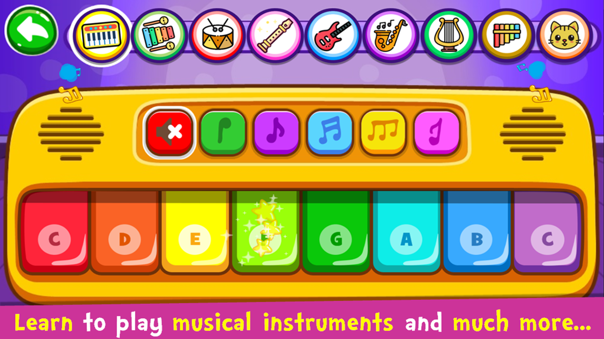Schermata Pianoforte per bambini Musica 1