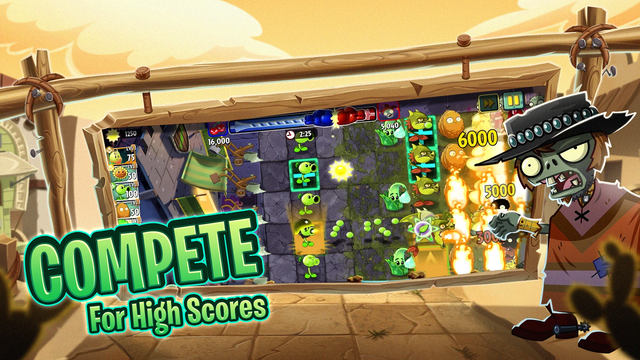 لقطة شاشة Plants vs Zombies 2 %د