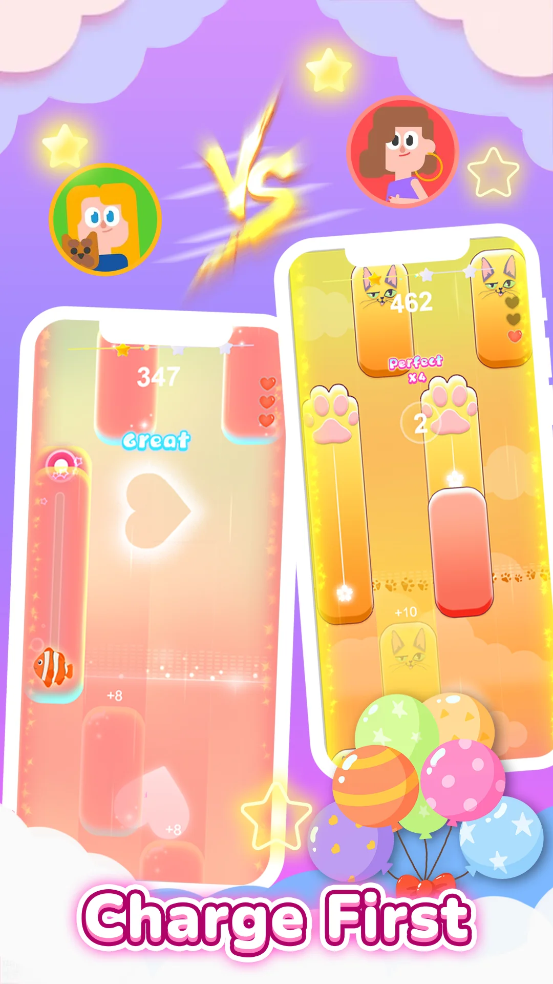 Снимка на екрана PopCat Tiles: Piano & Music 3