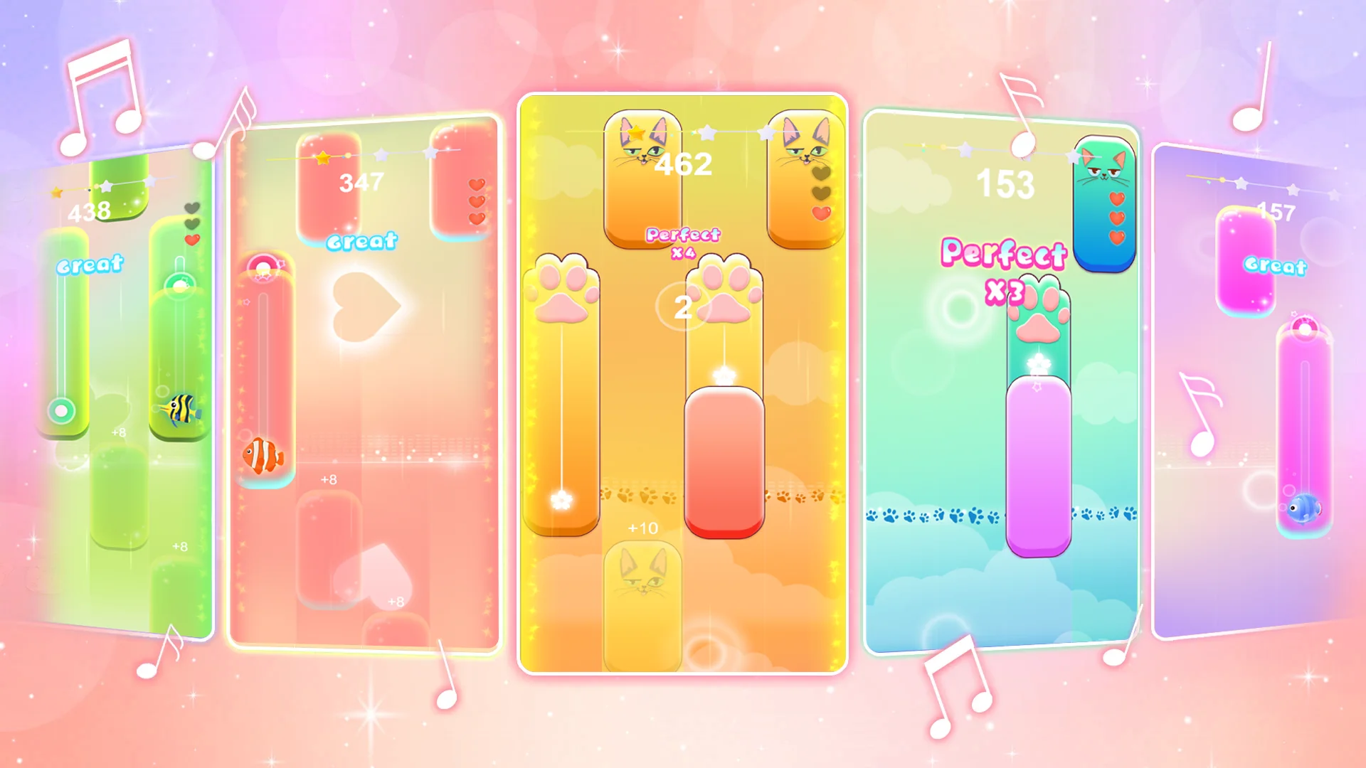 Снимка на екрана PopCat Tiles: Piano & Music 6